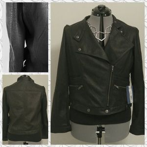 Simply Vera Faux Leather Jacket NWT