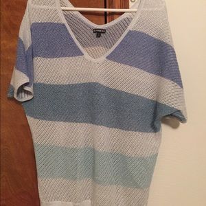 Express Ombre Shimmer Dolman Sleeve Sweater