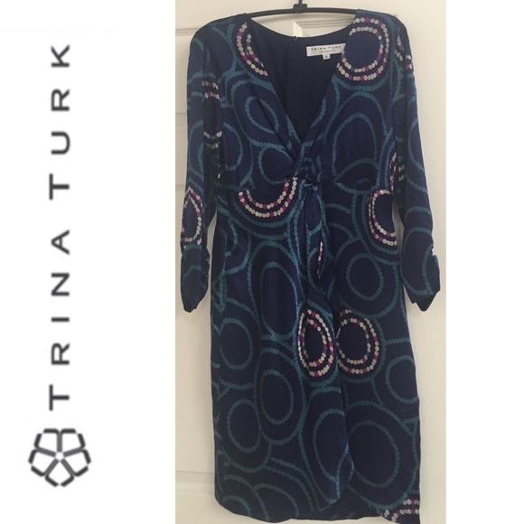 Trina Turk Long Sleeve Dress