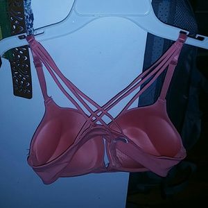 Wet Seal strappy cross back push up bra