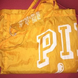 Yellow VS laundry bag