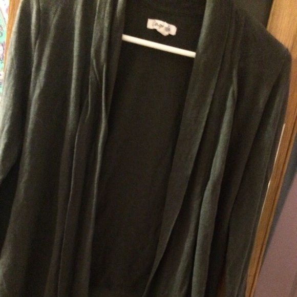 Aeropostale flowy cardigan gray