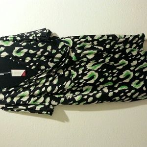 Plus size 4XL faux wrap dress