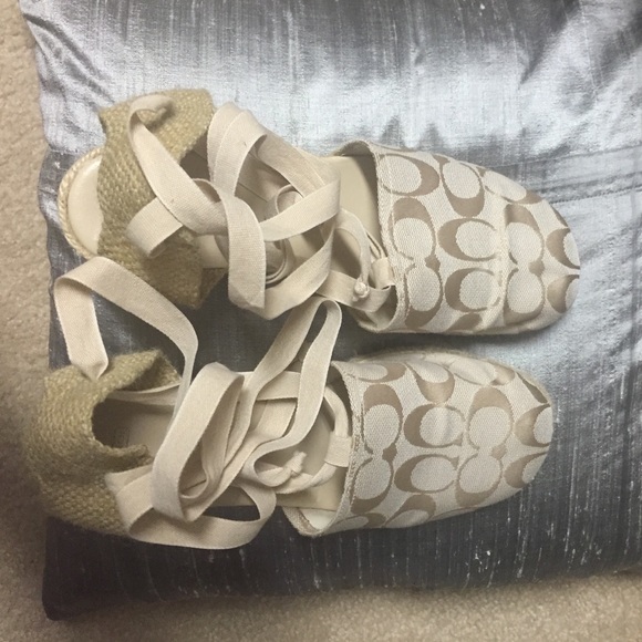 Coach Beige Espadrilles
