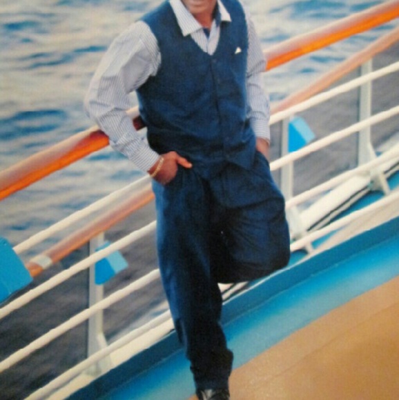 NAVY  jacket,  slacks and vest to match
