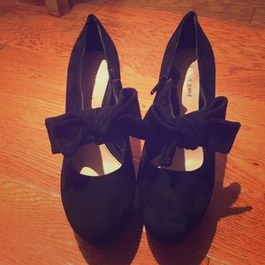 Gianni bini black Mary Jane bow heels