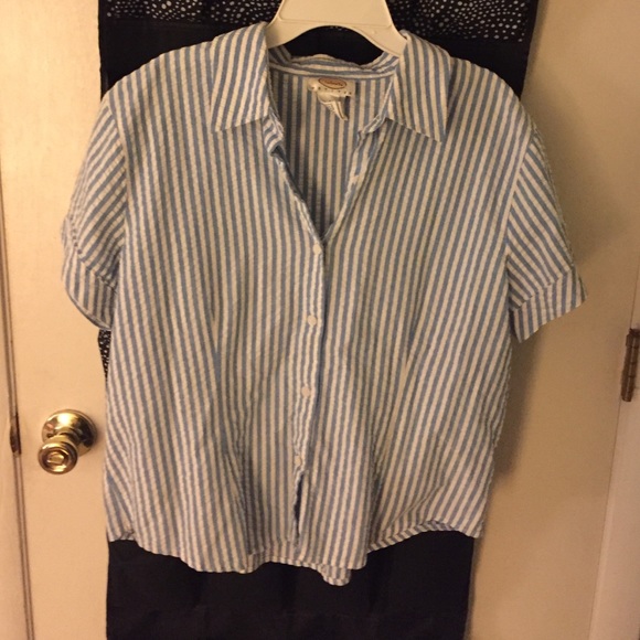Strip button down