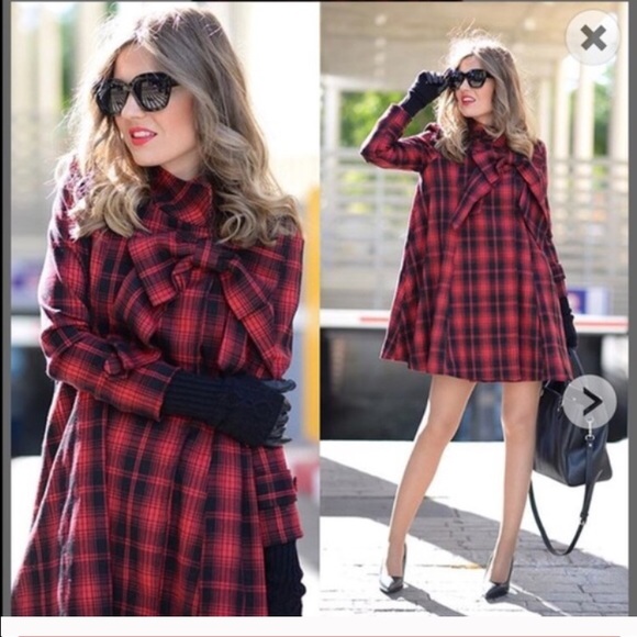 Madewell Dresses & Skirts - Tartan Dolly Dress with Big Bow