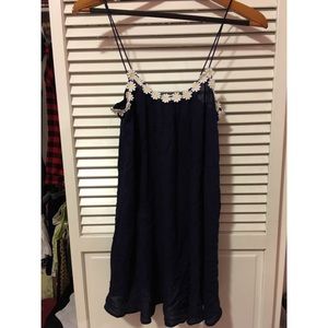 Navy flower dress