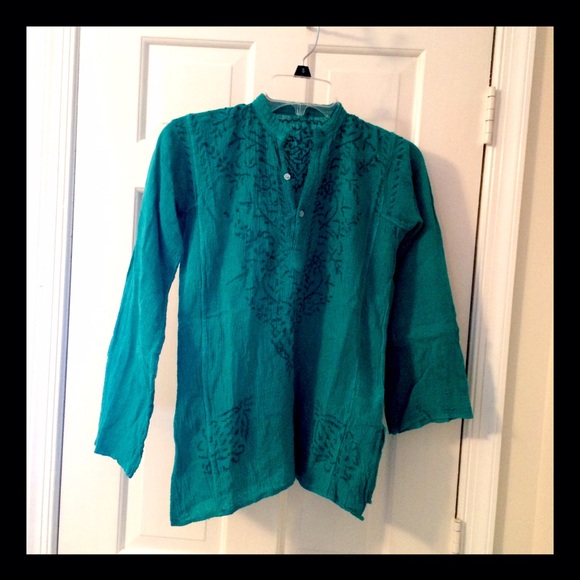 Turquoise shirt