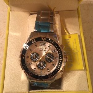 NWOT INVICTA SPECIALTY SS MEN'S WATCHES, ROSE FACE