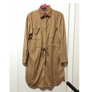 Suede dress
