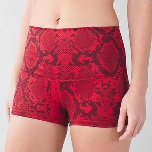 Lululemon Red Snake Boogie Short 4