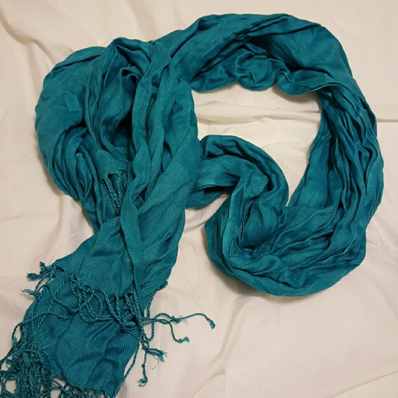 Fun & soft blue scarf!