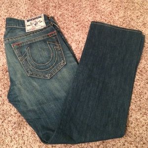 MENS AUTHENTIC TRUE RELIGION BOBBY JEANS SZ 34