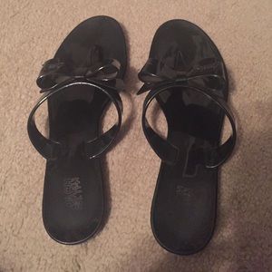 Coach jelly flip flops
