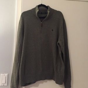 Half zip polo sweater. Worn once size XL
