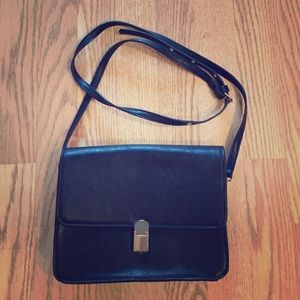 Black Crossbody Bag with Rose Gold Hardware