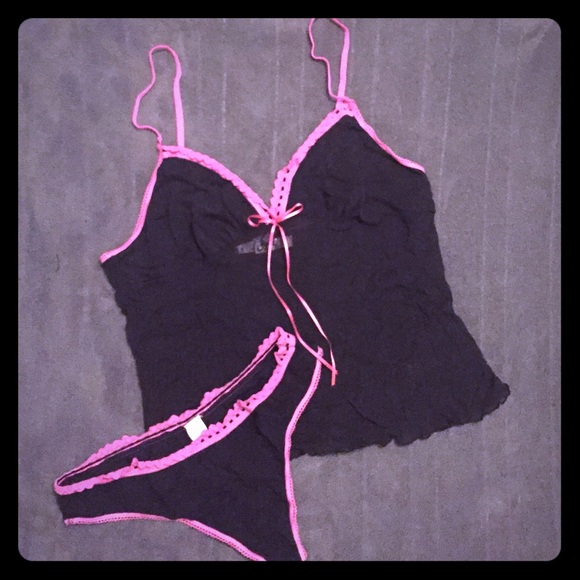 Victoria's Secret cami and thong