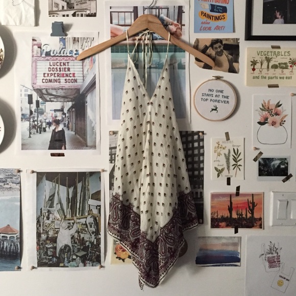 Urban Outfitters Halter Handkerchief Top