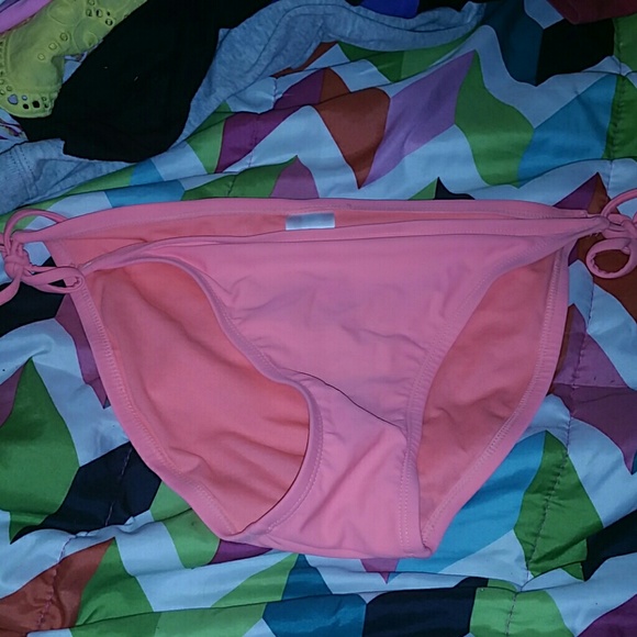 Xhilaration Peach colored string tie bikini bottom