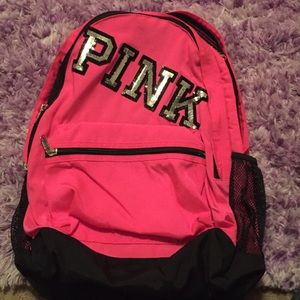 Pink backpack