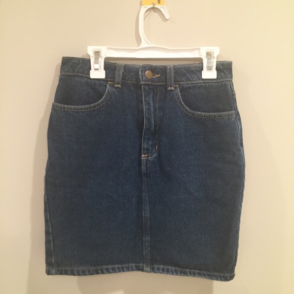American Apparel high waisted denim skirt