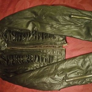 Beverly Hills Polo Club black leather coat