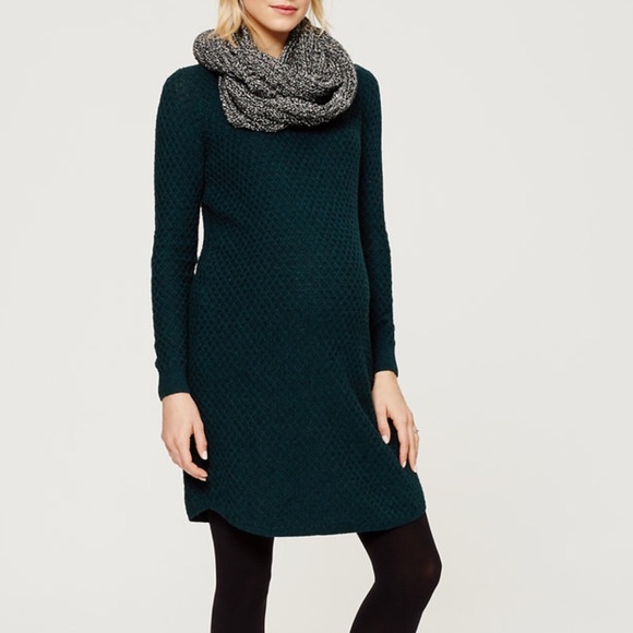 Loft Cozystitch Sweater Dress