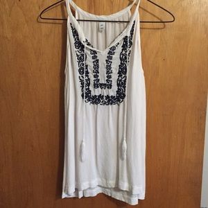 White fashion tank