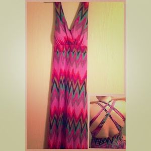 🌴Chevron Maxi Dress☀️