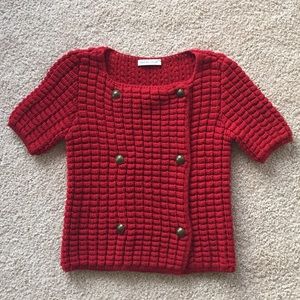 Cute Cherry Red Sweater