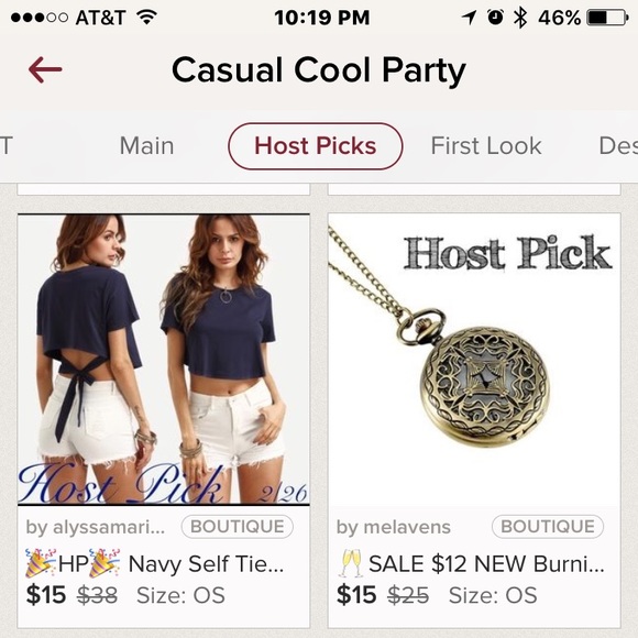 Burnish Gold Clock Pendant Necklace - Picture 4 of 5