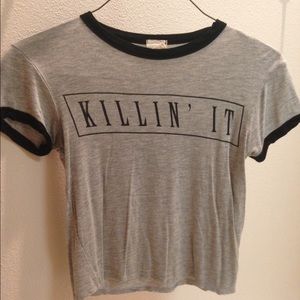 'Killin it' ringer tee
