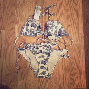 Pull and Bear Floral Swimsuit