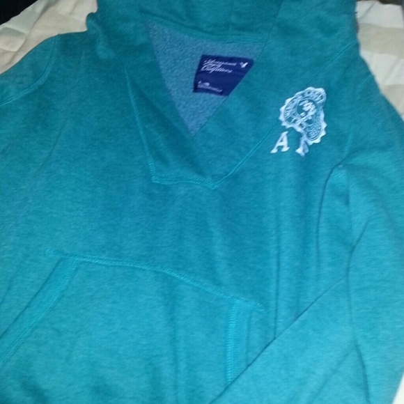 Green hoodie