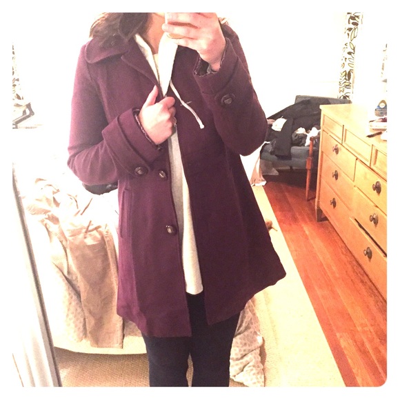 Sold Tulle purple pea coat