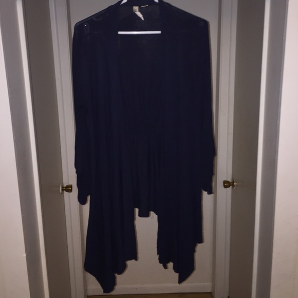 Navy Blue Open long cardigan