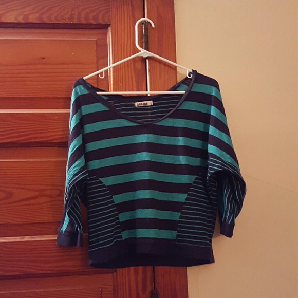 Medium striped crop sweater