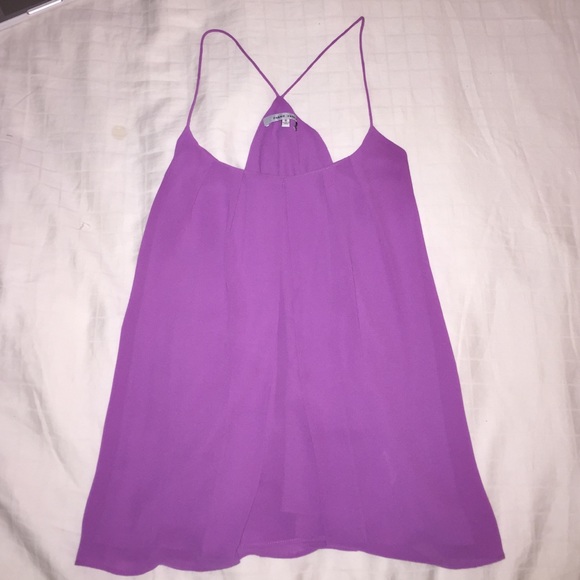 Purple skinny strapped tank