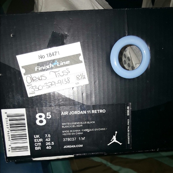 Legend Blue 11's DS size 8.5 - Picture 3 of 4