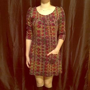 Aryeh 3/4 length sleeve dress, size L.