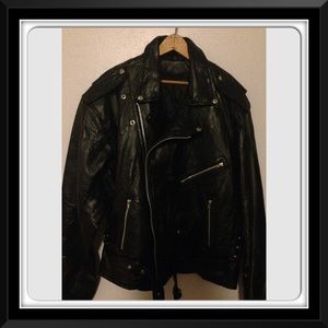 💯 Leather Motorcycle Jacket 🏍