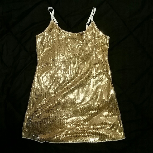 Free People Gold sequin tank!