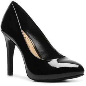 JS | Marya black patent platform pump