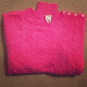 Pink JCrew 100% Cashmere Sweater