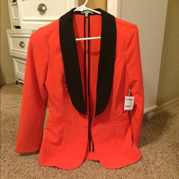 Women's Orange and Black Blazer