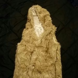 Forever21 faux fur vest!