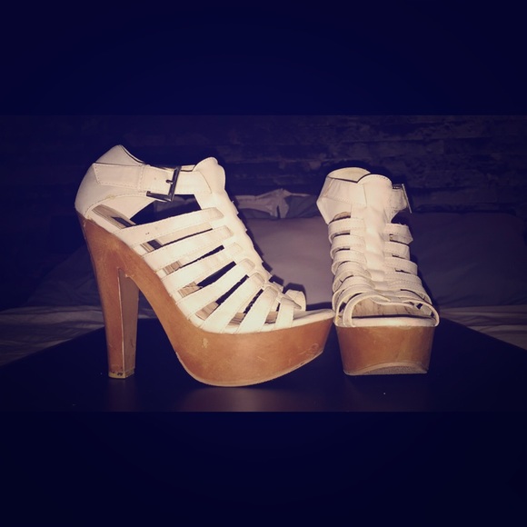 Off white Strappy Heels