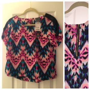 NWT Juniors Print Top